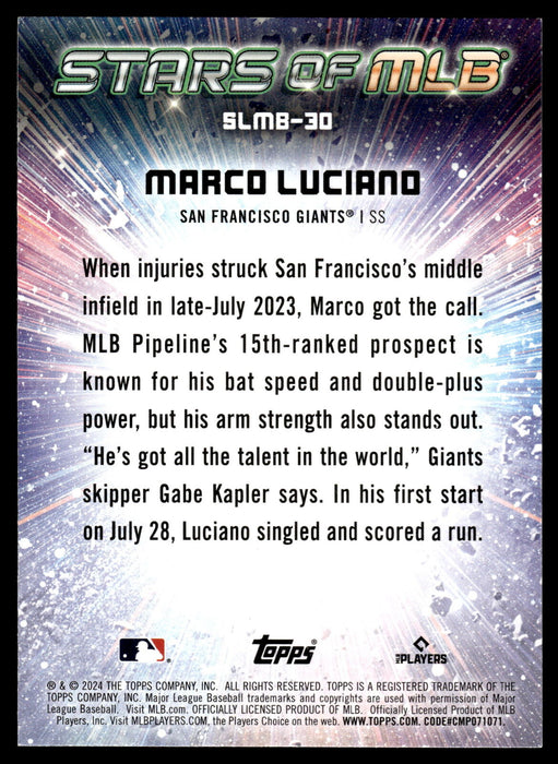 2024 Topps #SLMB-30 Marco Luciano Stars of MLB