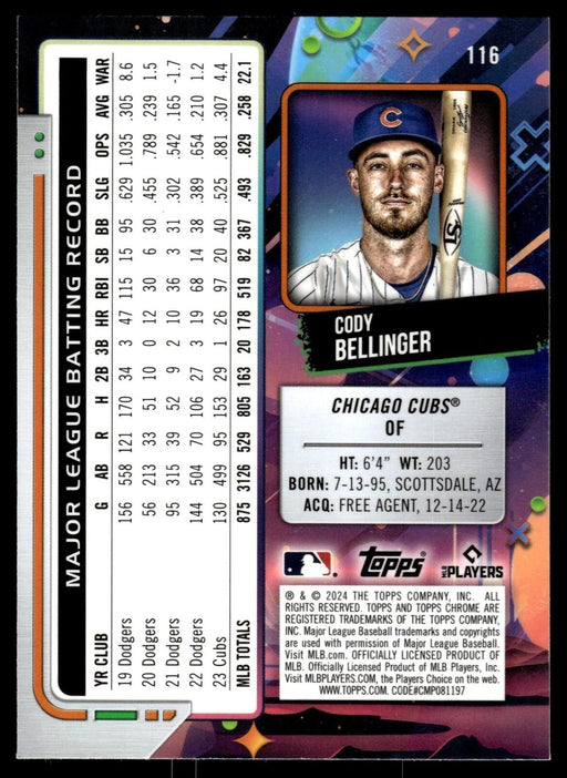 2024 Topps Chrome Cosmic #116 Cody Bellinger