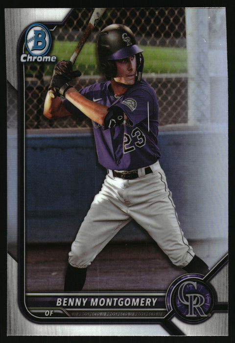 2022 Bowman Draft #BDC-155 Benny Montgomery Chrome Refractor