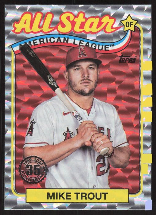 2024 Topps #89ASB-50 Mike Trout 1989 Topps Baseball All-Stars Foil