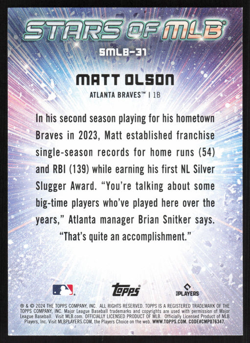 2024 Topps #SMLB-31 Matt Olson Stars of MLB