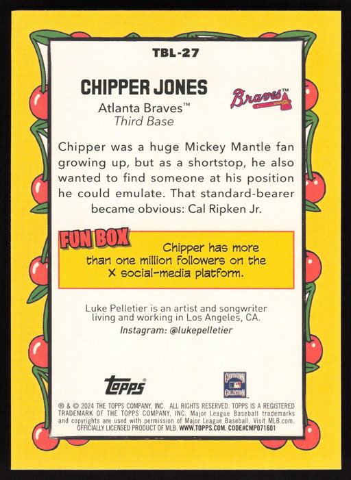 2024 Topps Big League #TBL-27 Chipper Jones Topps Big Leaguer