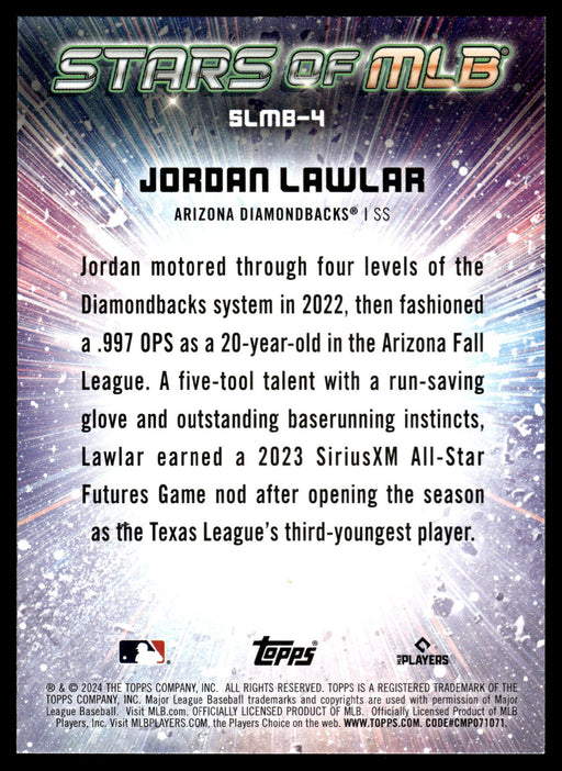 2024 Topps #SLMB-4 Jordan Lawlar Stars of MLB