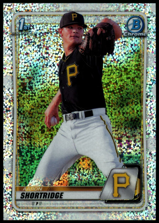 2020 Bowman #BCP-9 Aaron Shortridge Chrome Prospects Speckle Refractor #/299