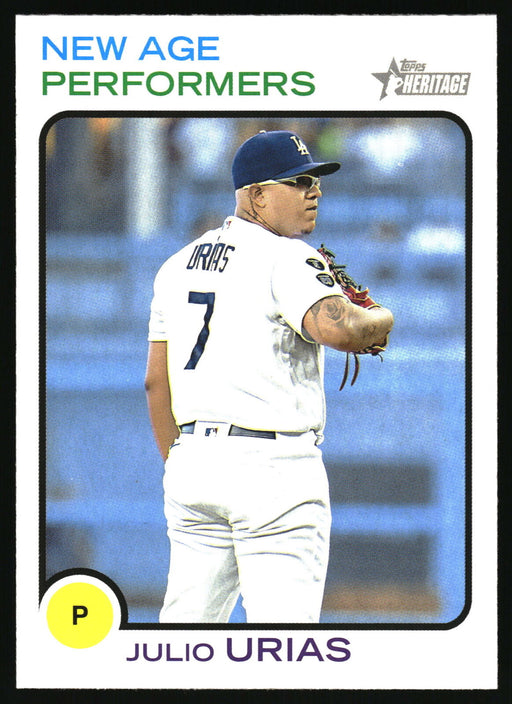 2022 Topps Heritage #NAP-16 Julio Urias New Age Performers