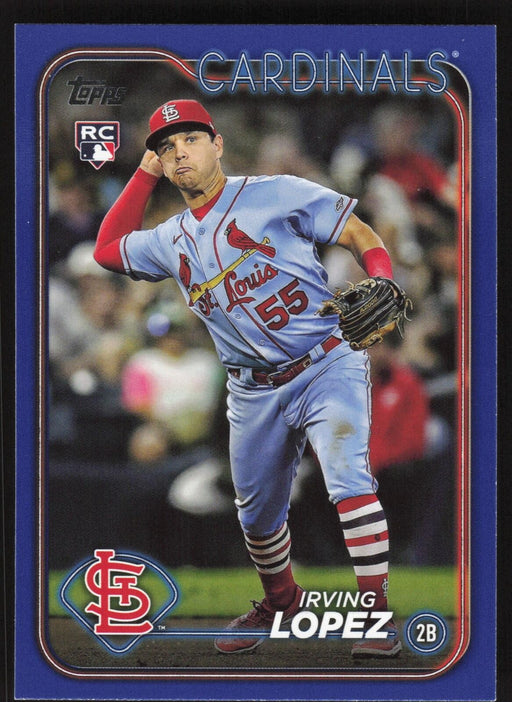 2024 Topps #573 Irving Lopez Royal Blue