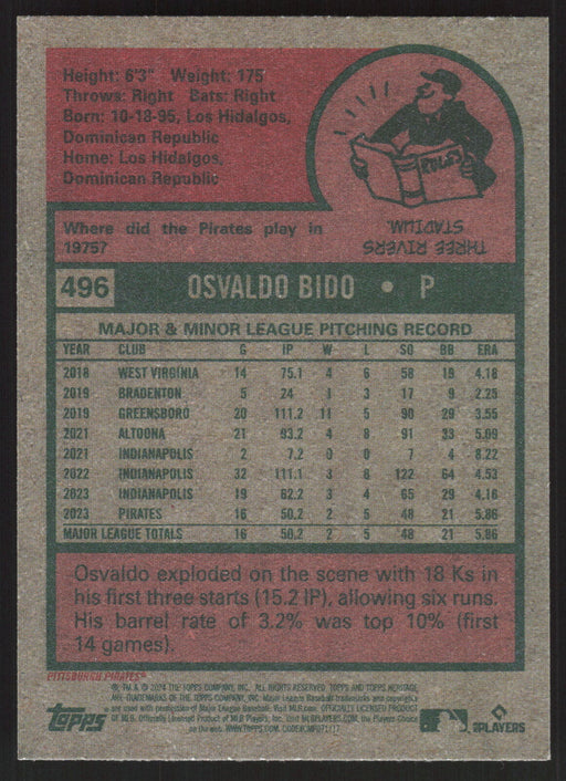 2024 Topps Heritage #496 Osvaldo Bido