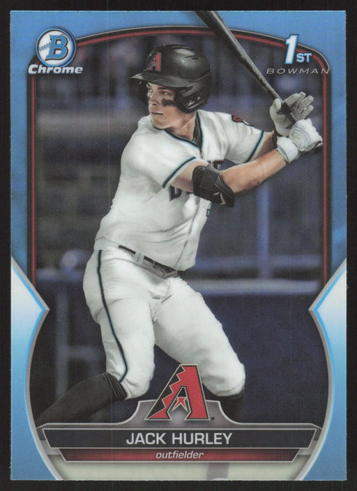 2023 Bowman Draft #BDC-162 Jack Hurley Chrome Sky Blue Refractor