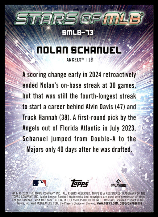 2024 Topps Update #SMLB-73 Nolan Schanuel Stars of MLB