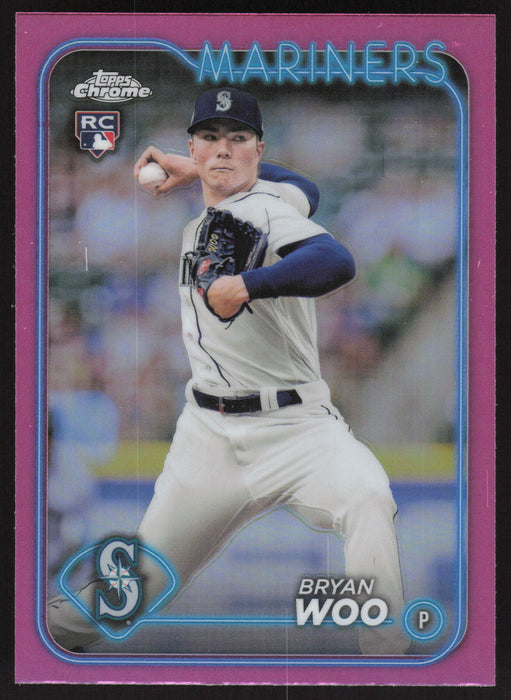 2024 Topps Chrome #172 Bryan Woo Pink Refractor