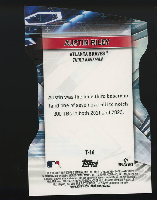 2023 Stadium Club #T-16 Austin Riley Triumvirates