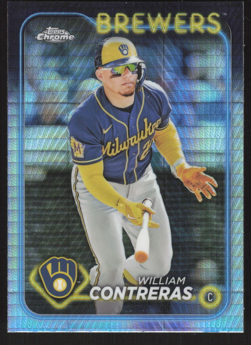 2024 Topps Chrome #24 William Contreras Prism Refractor