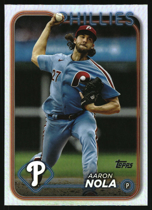 2024 Topps #463 Aaron Nola Rainbow Foil