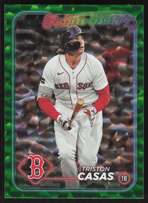 2024 Topps #513 Triston Casas Green Crackle Foil #/499