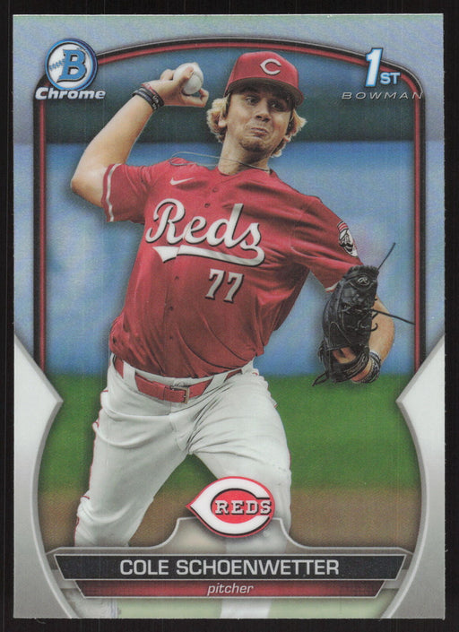 2023 Bowman Draft #BDC-116 Cole Schoenwetter Chrome Refractor