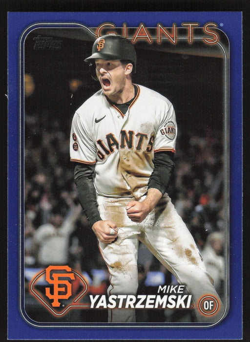 2024 Topps #124 Mike Yastrzemski Royal Blue