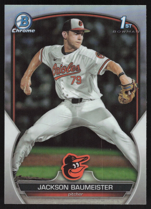 2023 Bowman Draft #BDC-84 Jackson Baumeister Chrome Refractor