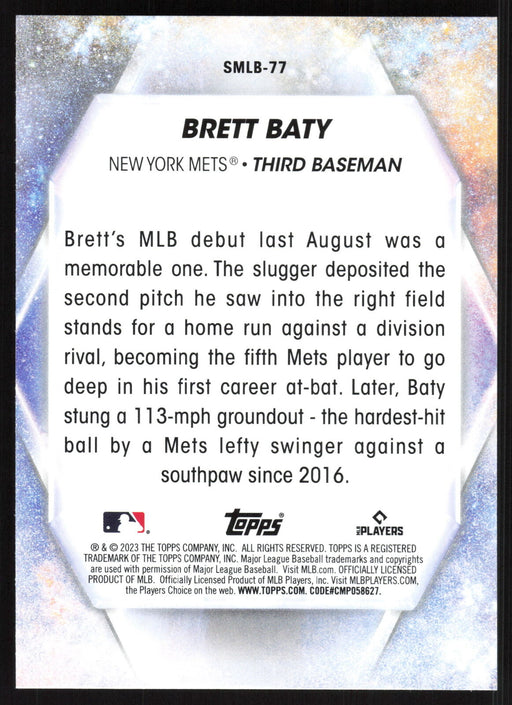 2023 Topps Update #SMLB-77 Brett Baty Stars of MLB