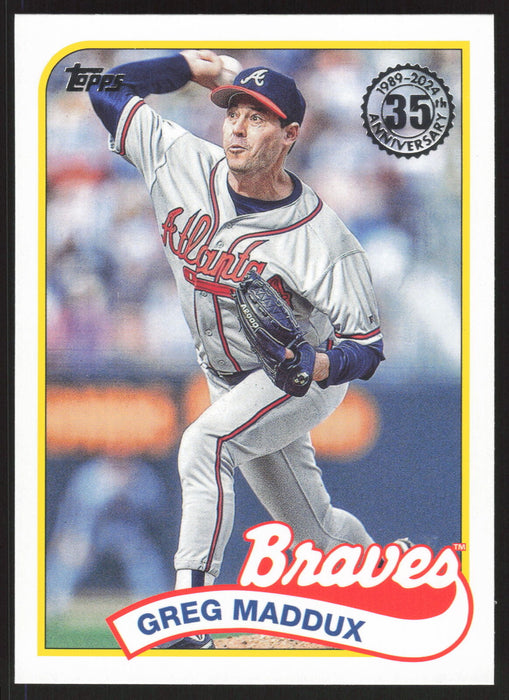 2024 Topps #89B-86 Greg Maddux 1989 Topps Baseball 35th Anniversary