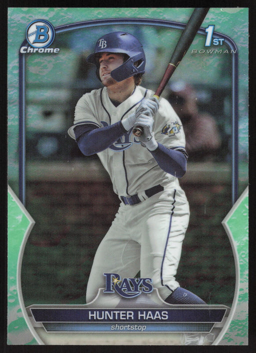 2023 Bowman Draft #BDC-160 Hunter Haas Chrome Lunar Glow Refractor