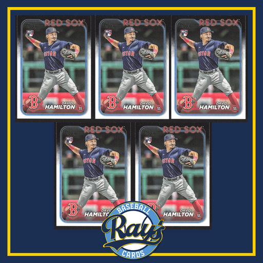 2024 Topps #202 David Hamilton - 5 Card Player Lot - Rookie Card