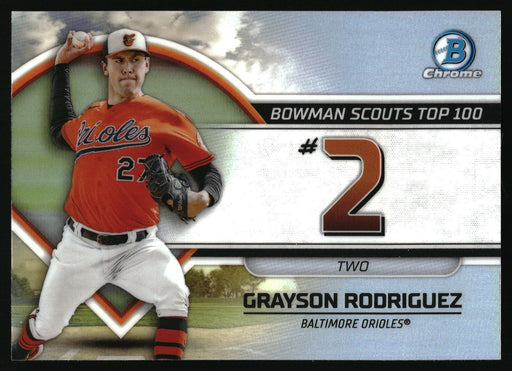 2023 Bowman #BTP-2 Grayson Rodriguez Bowman Scouts Top 100