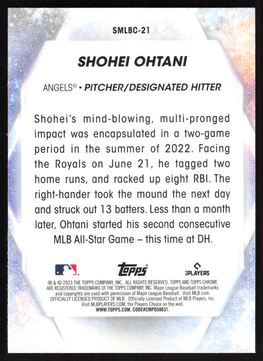 2023 Topps #SMLBC-21 Shohei Ohtani Stars of MLB Chrome