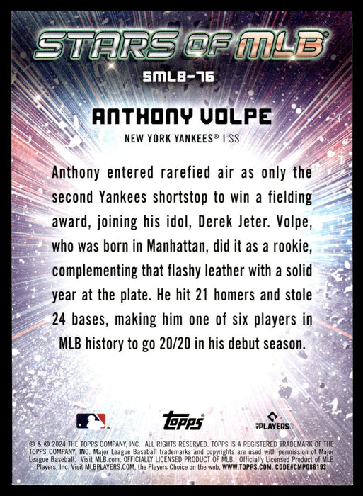 2024 Topps Update #SMLB-76 Anthony Volpe Stars of MLB