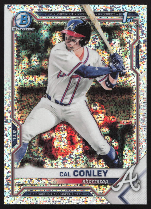 2021 Bowman Draft #BDC-70 Cal Conley Chrome Sparkle Refractor