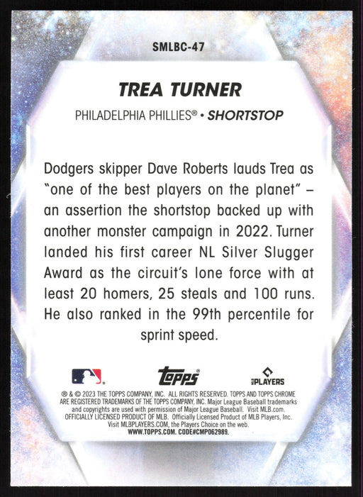 2023 Topps #SMLBC-47 Trea Turner Stars of MLB Chrome