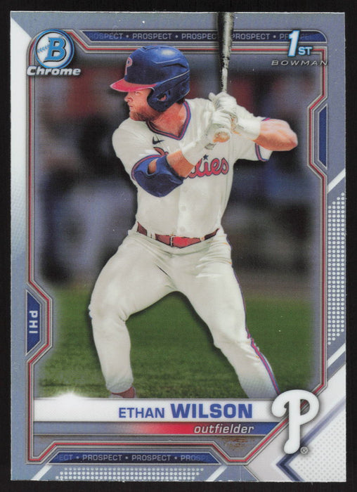 2021 Bowman Draft #BDC-140 Ethan Wilson Chrome Refractor