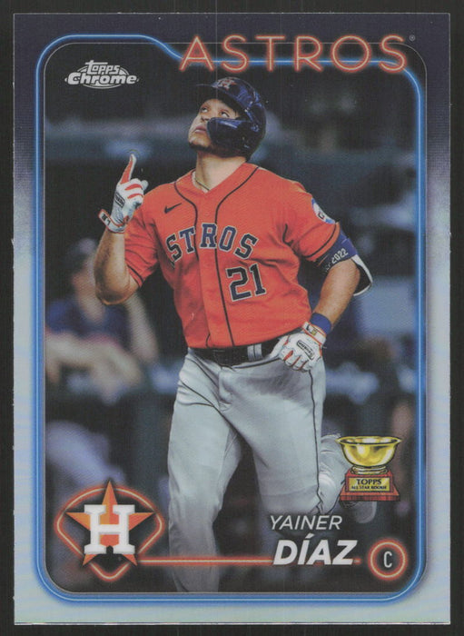 2024 Topps Chrome #203 Yainer Díaz Refractor