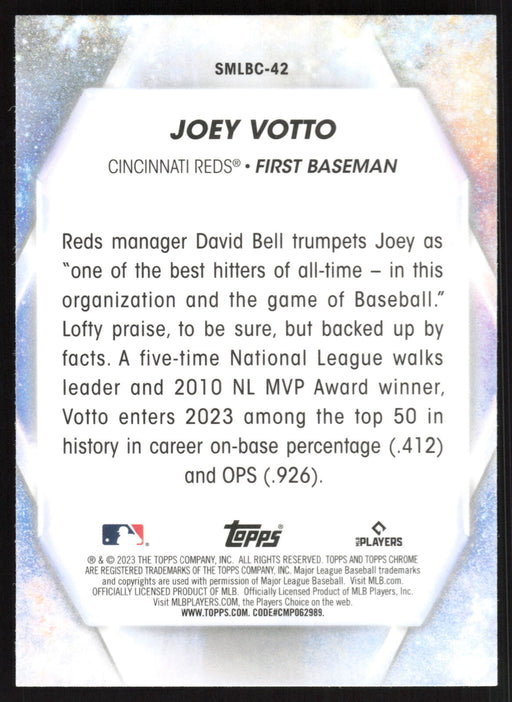 2023 Topps #SMLBC-42 Joey Votto Stars of MLB Chrome