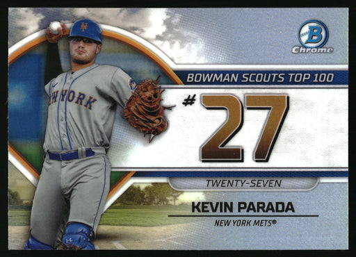 2023 Bowman #BTP-27 Kevin Parada Bowman Scouts Top 100