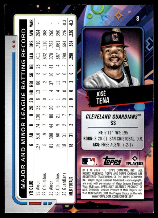 2024 Topps Chrome Cosmic #8 José Tena