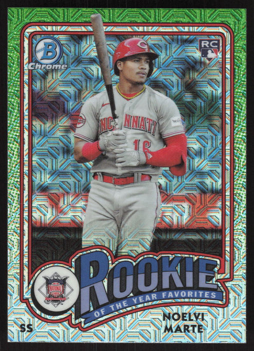 2024 Bowman #ROY-4 Noelvi Marte Rookie of the Year Favorites Chrome Mojo