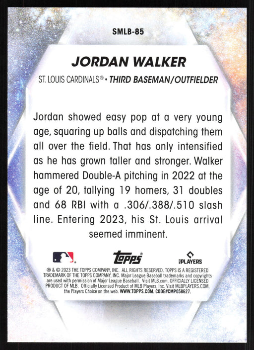 2023 Topps Update #SMLB-85 Jordan Walker Stars of MLB