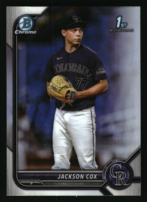 2022 Bowman Draft #BDC-174 Jackson Cox Chrome Refractor