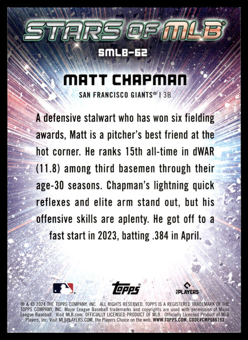 2024 Topps Update #SMLB-62 Matt Chapman Stars of MLB