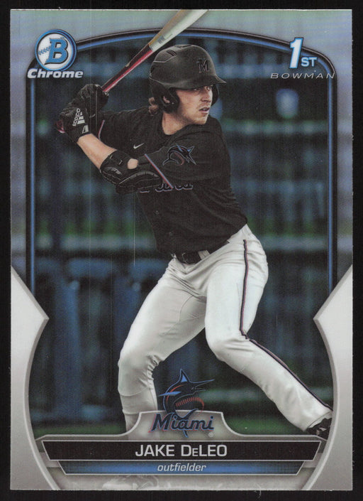 2023 Bowman Draft #BDC-158 Jake DeLeo Chrome Refractor