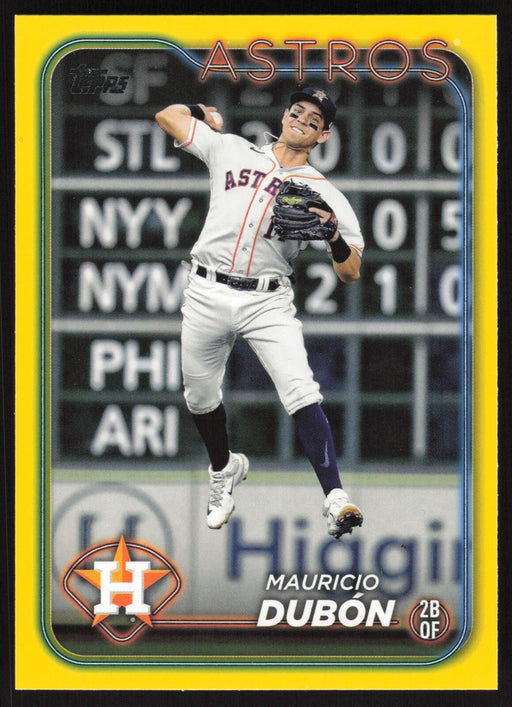 2024 Topps #326 Mauricio Dubón Yellow