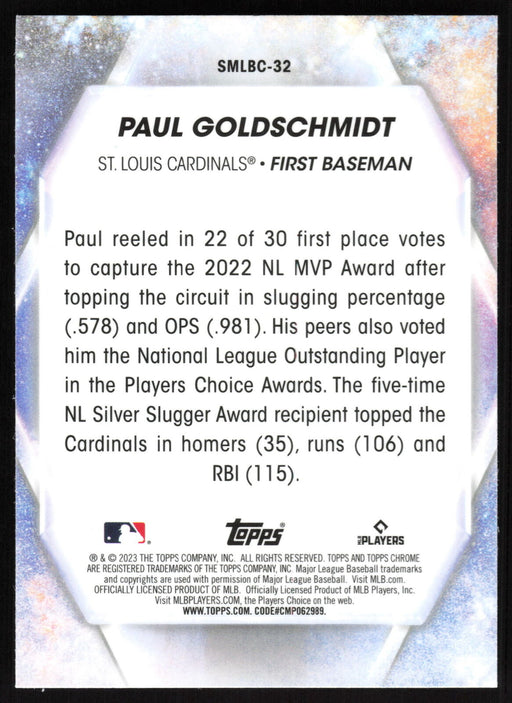 2023 Topps #SMLBC-32 Paul Goldschmidt Stars of MLB Chrome