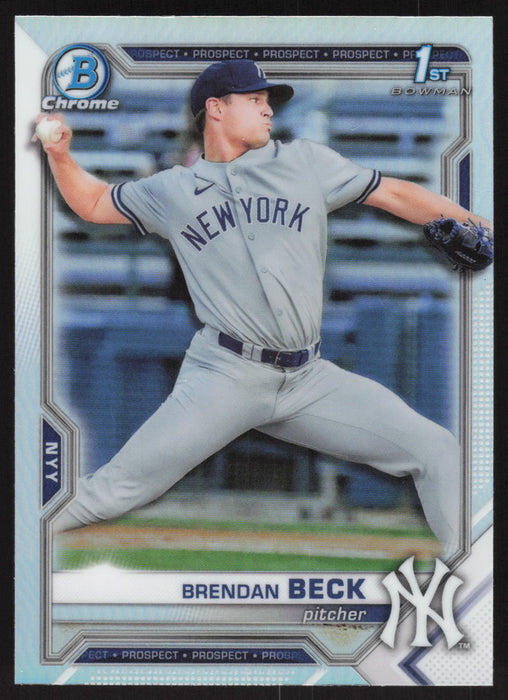 2021 Bowman Draft #BDC-118 Brendan Beck Chrome Refractor