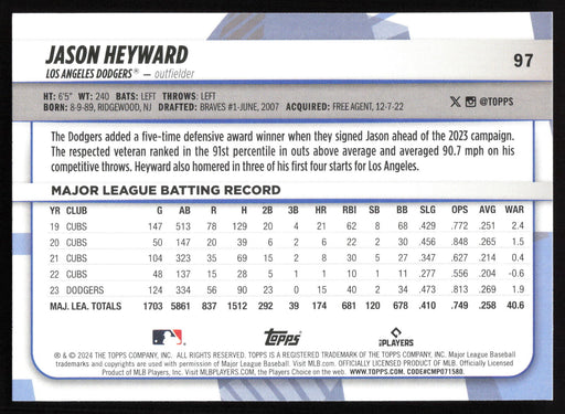 2024 Topps Big League #97 Jason Heyward