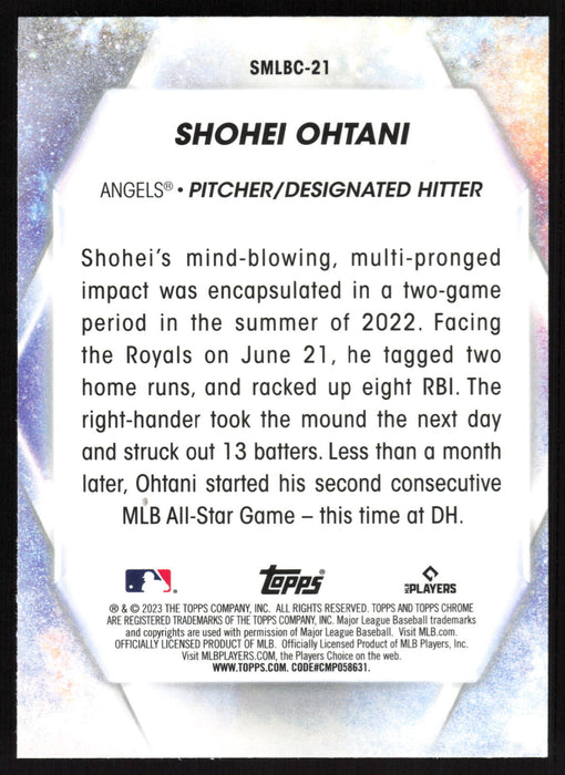 2023 Topps #SMLBC-21 Shohei Ohtani Stars of MLB Chrome