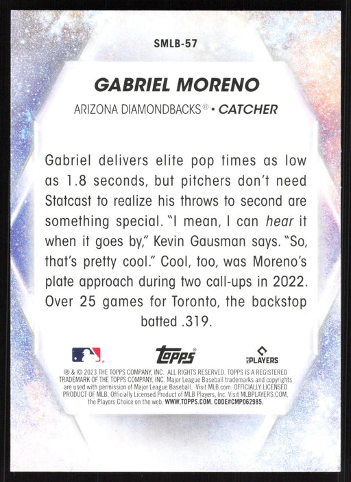 2023 Topps #SMLBC-57 Gabriel Moreno Stars of MLB Chrome