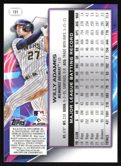 2022 Topps Chrome Cosmic #131 Willy Adames