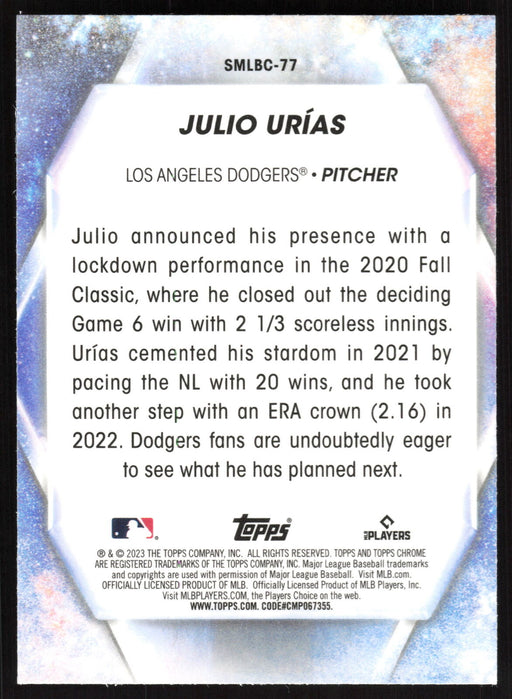 2023 Topps Update #SMLBC-77 Julio Urías Stars of MLB Chrome