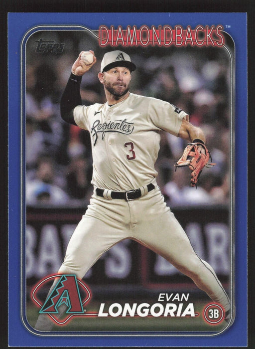 2024 Topps #304 Evan Longoria Royal Blue