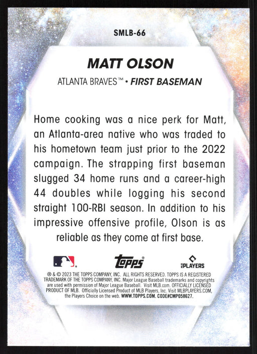 2023 Topps Update #SMLB-66 Matt Olson Stars of MLB